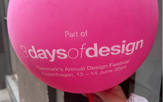 ballon from 3 days of design 2024 in copenhagen denmark furniture fair