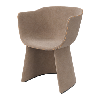 Fritz Hansen CM221 Monolit Dining Chair With Leather Piping