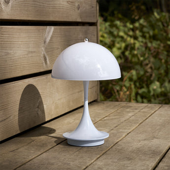 Louis Poulsen Panthella 160 Portable Table Lamp White Opal Acrylic